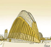 Cargar imagen en el visor de la galería, VALENCIA - EDIFICIO ÁGORA - CIUDAD DE LAS ARTES Y LAS CIENCIAS DE VALENCIA - LA ILUSTRATIVA