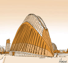 Cargar imagen en el visor de la galería, VALENCIA - EDIFICIO ÁGORA - CIUDAD DE LAS ARTES Y LAS CIENCIAS DE VALENCIA - LA ILUSTRATIVA