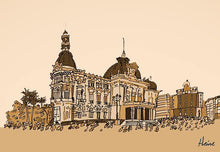 Cargar imagen en el visor de la galería, REGIÓN DE MURCIA - CARTAGENA - AYUNTAMIENTO DE CARTAGENA - SOBRE BASTIDOR: Lienzo en poliester en acabado mate, con gramaje de 300g/m². Impresión digital con tintas ecosolventes y protección de barniz mate, entregadas sobre bastidor a medida con grosor de 2 cm.
