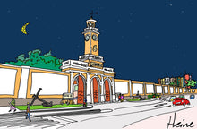 Cargar imagen en el visor de la galería, REGIÓN DE MURCIA - CARTAGENA - ARSENAL - NOCTURNO -  SOBRE BASTIDOR: Lienzo en poliester en acabado mate, con gramaje de 300g/m². Impresión digital con tintas ecosolventes y protección de barniz mate, entregadas sobre bastidor a medida con grosor de 2 cm.
