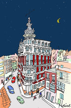 Cargar imagen en el visor de la galería, REGIÓN DE MURCIA - CARTAGENA - GRAN HOTEL - NOCTURNO - LA ILUSTRATIVA 
